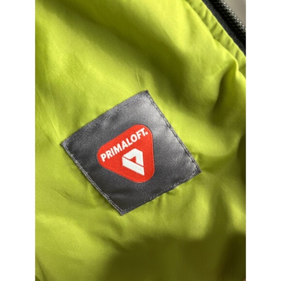 Gap Puffer Coat Youth Size Large LARGE Blue Hooded Boys Girls Navy/Lime Green - Picture 7 of 7